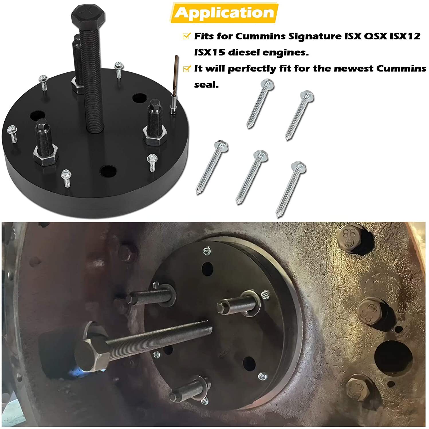 3164780 Rear Seal Wear Sleeve Installer Remover Tool For Cummins ISX15 ISX12 QSX