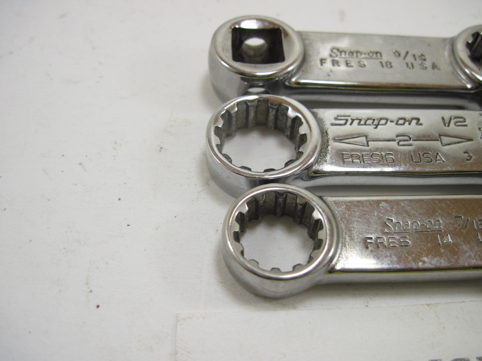 Snap On 3/8″ Drive 3pc Spline Torque Adapter Socket Set FRES18 16 & 14 NICE