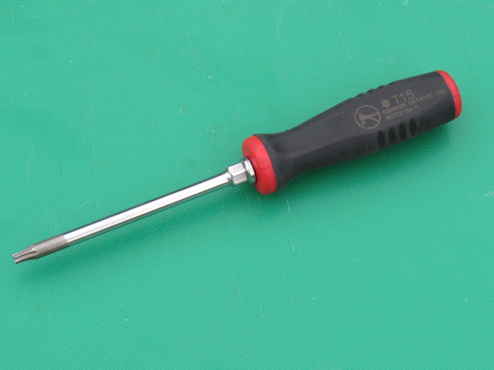 SNAP ON SGDT315A T15 BLACK RED MINI SOFT GRIP HANDLE TORX SCREWDRIVER SGDT315 15