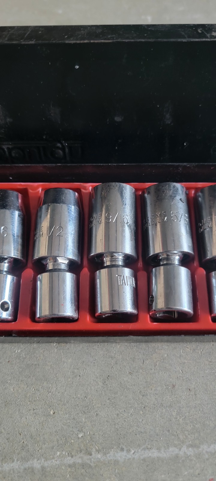 3/8 Chrome Pittsburg Swivel Sockets Standard
