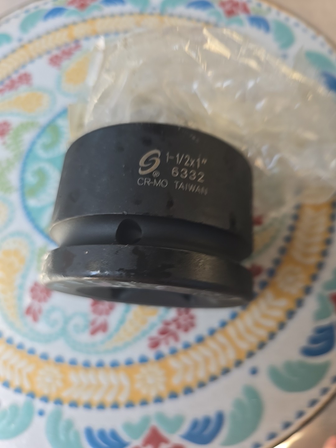 Sunex 6332 11/2inch Drive Female 1inch Square Drive Male With Pin Hole Adapter