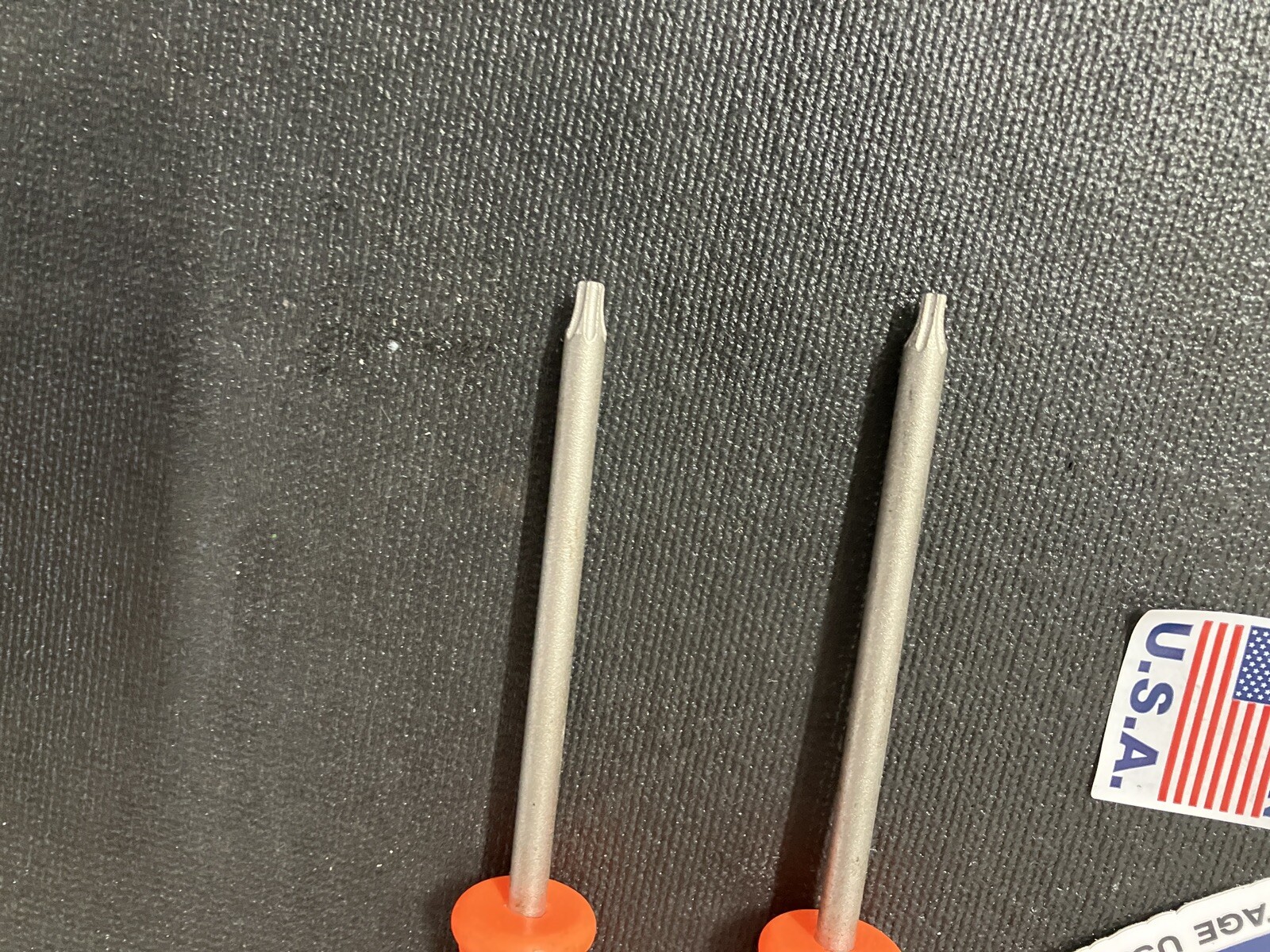 NOS Sears Craftsman Hi Viz Orange Torx Screwdrivers (2) T10 & T15 41555 WF USA