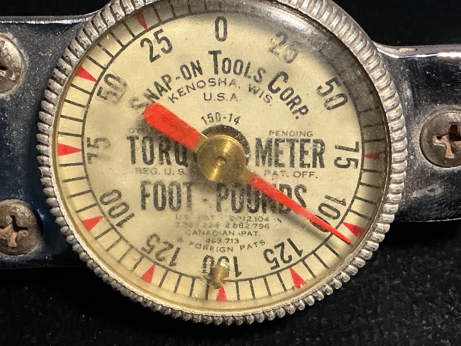 Snap-On Tools TQ-150 Torqometer, 1/2” dr, foot pounds Torque Wrench 150 ft lbs
