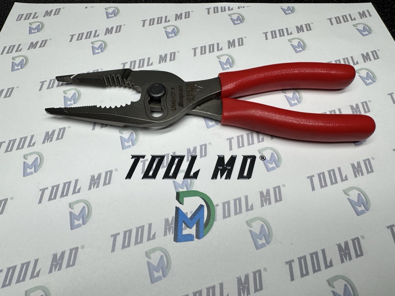 Snap-on Tools USA NEW RED 7″ Talon Grip Long Nose Slip Joint Pliers LN46ACF
