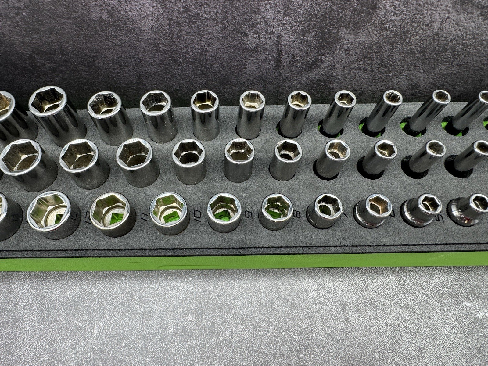 Snap-On Tools 142STMMSYFR1 42pc 1/4 Drive 6-Point Metric Foam Socket Set Fms001B