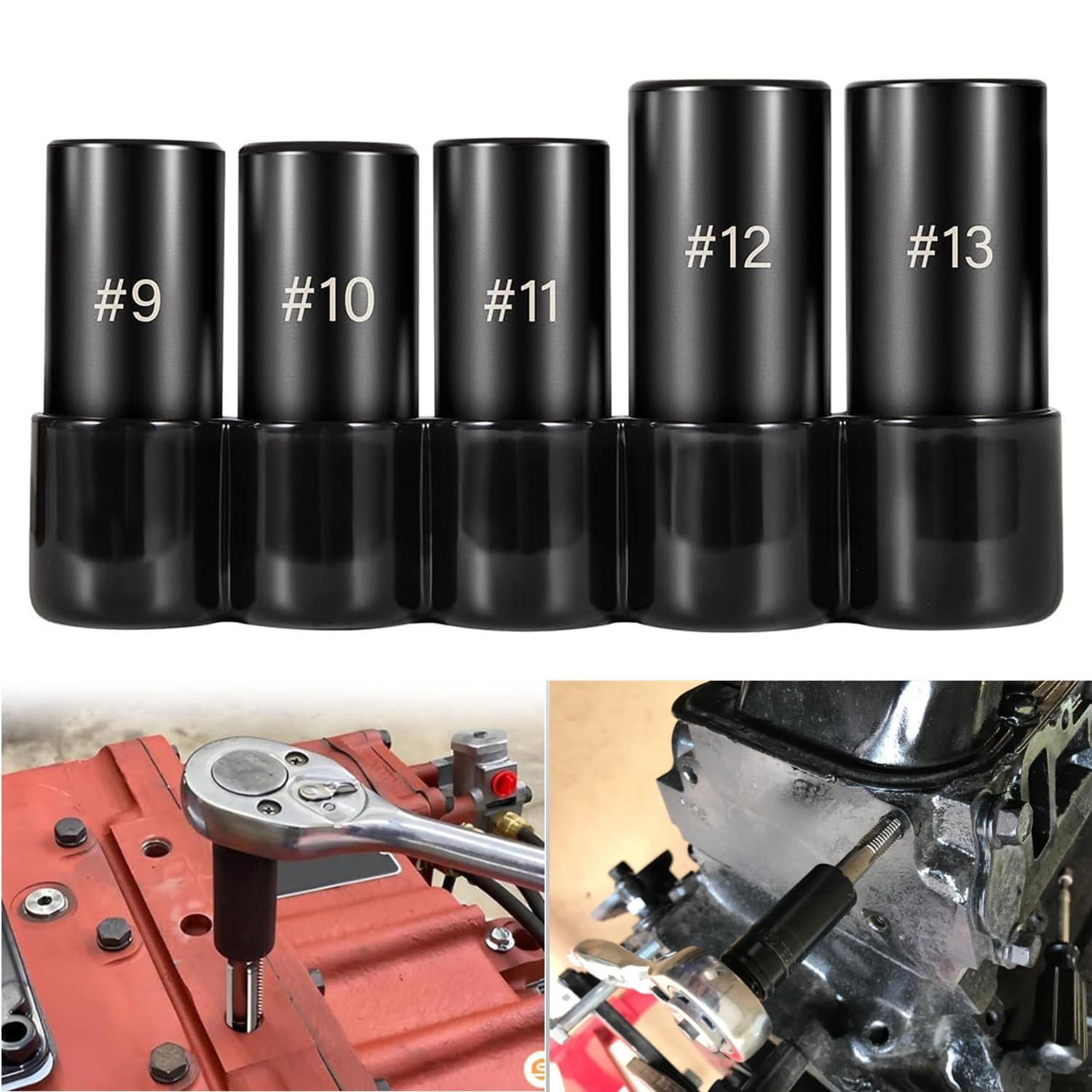 71670 Large Tap Socket Set, Fit 5/8″, 11/16″, 3/4″, 7/8″ & 1″ (16mm-25mm) Taps
