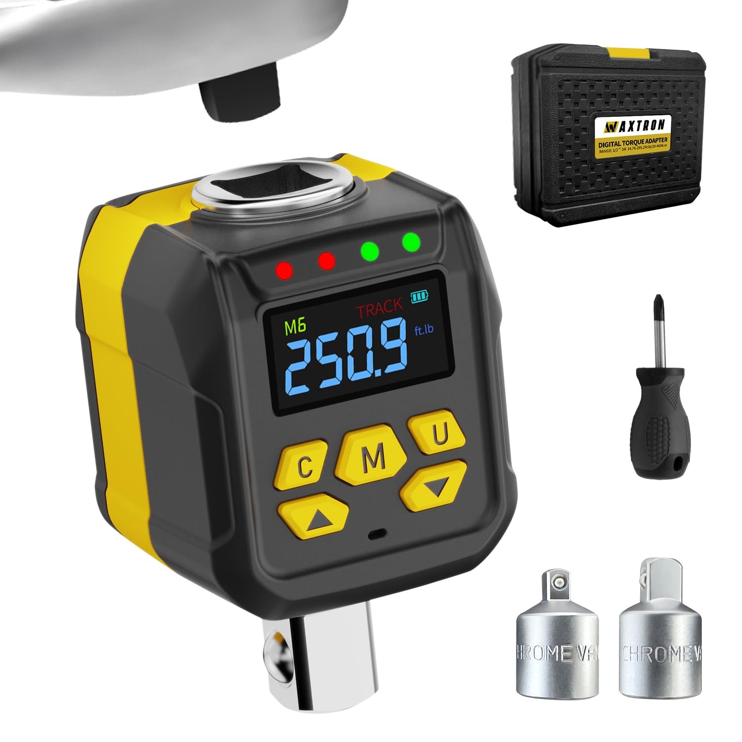 Adaptador Torque Digital 1/2″ 250ft-lb Convierte Ratchet a Torquímetro PRO Auto
