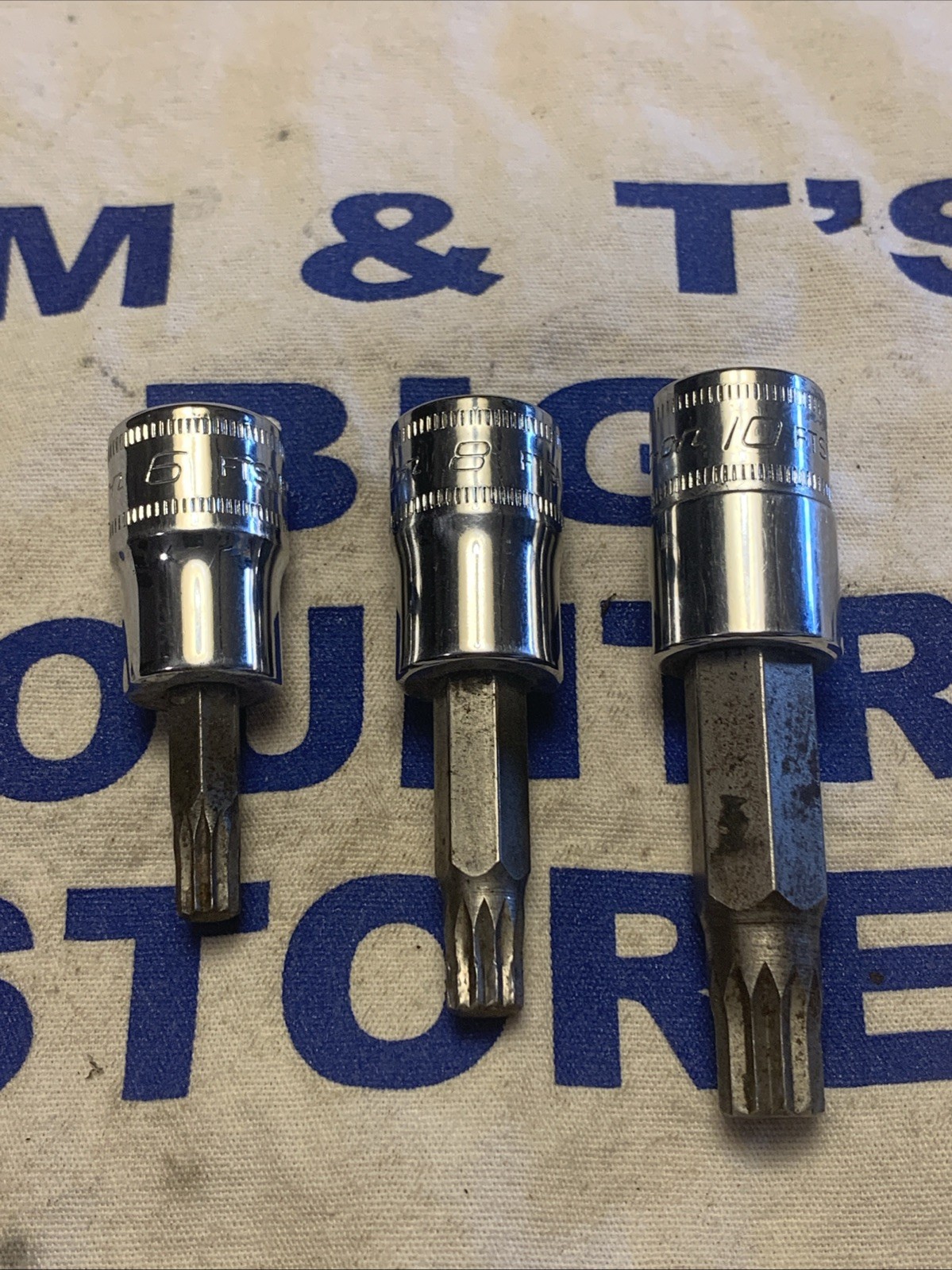 Snap-on Tools USA 3/8″ Drive 3pc Metric Triple Square Socket Set FTSM6E,8E,10E