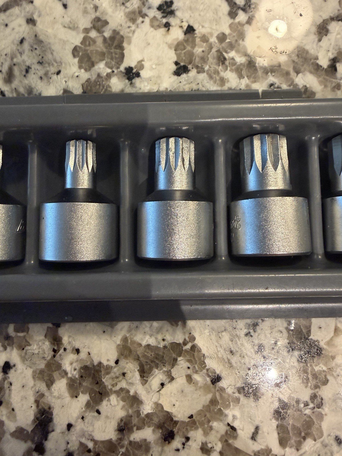 Blue-Point BLPXZNM389 9pc 3/8″ Drive Triple Square Bit Stubby Socket Driver Set