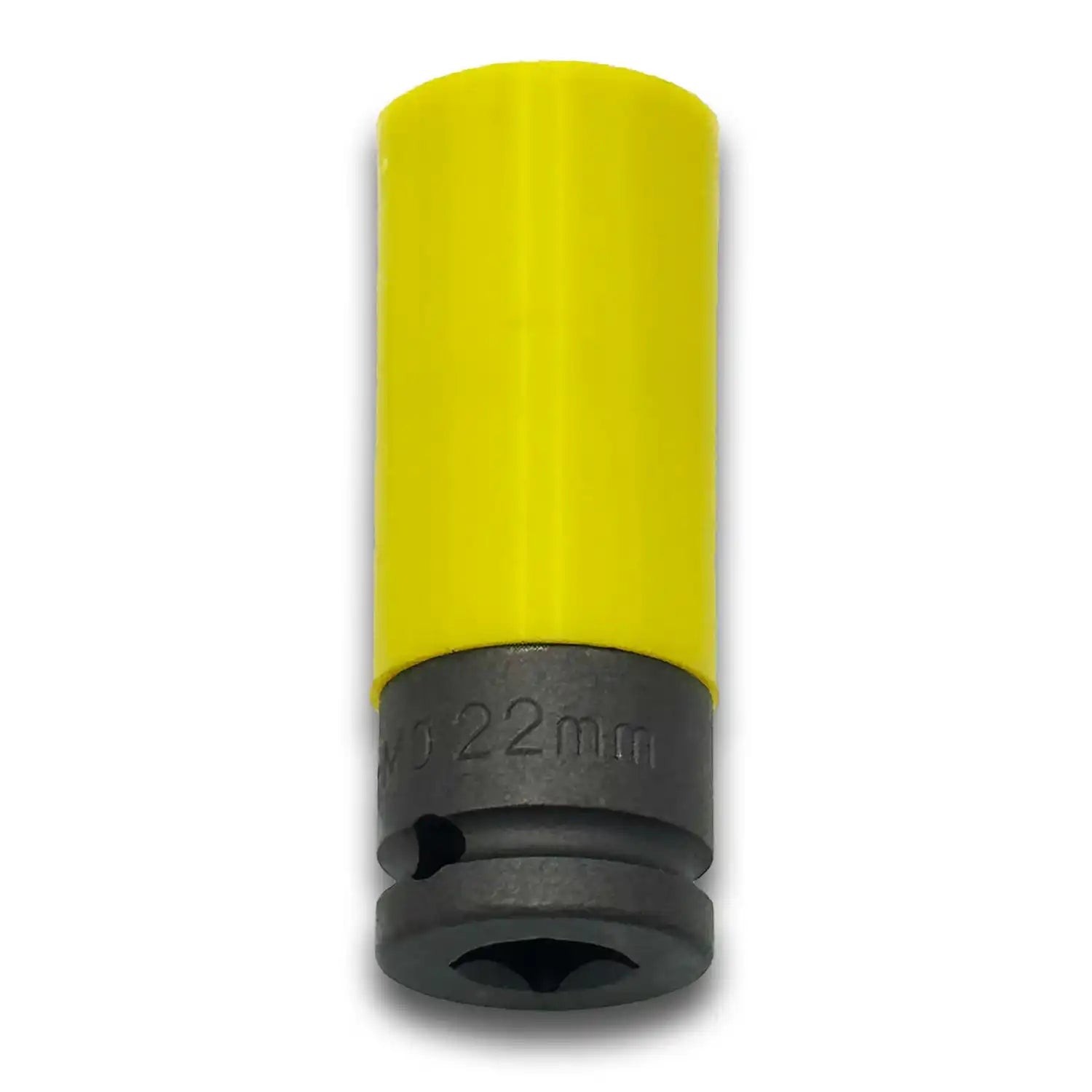 Thin wall 22mm Steel Socket w Plastic Sleeve to Protect Wheels 1/2″ Drive Metric