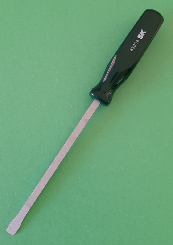 NOS NEW SK S-K Tools 6″ Long Shank Flat Tip Slotted Screwdriver 83004 France 1C