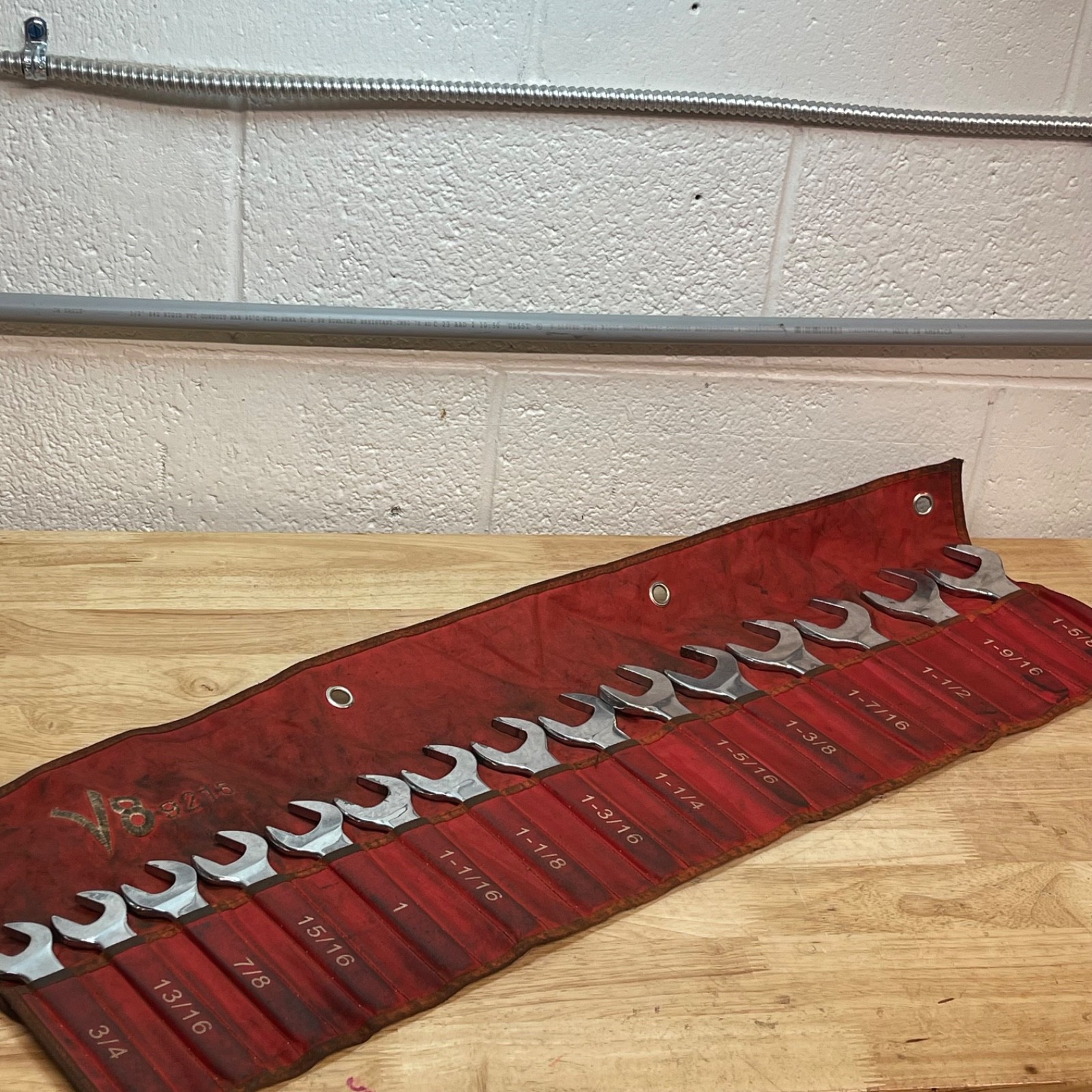 V8 Tools 9215 15pc SAE Service Wrench Set