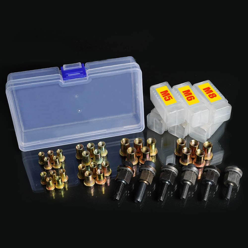 Hand Rivet Nut Gun,Head Nuts Simple Installation Manual Riveter Rivnut Tool Kit