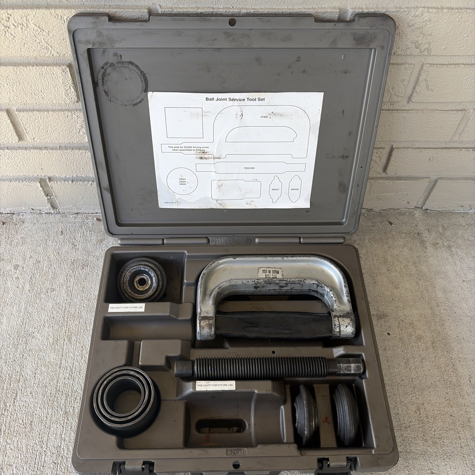 OTC, SPX Corp. 7249 3-in-1 Service Set ~ Ball Joint Starter Service Kit in Case
