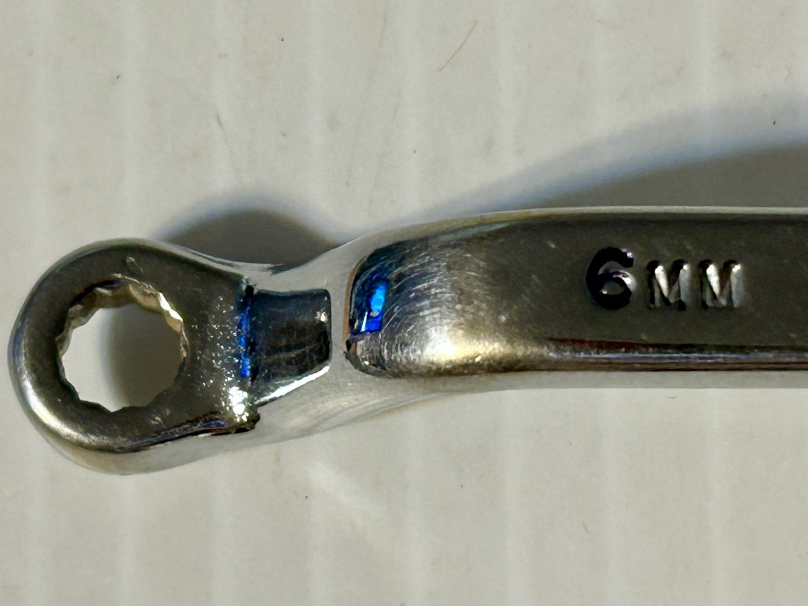Vintage Duro/Indestro USA 929MM 6MM & 7MM Offset Box End 12 Pt Metric 4″ Wrench.