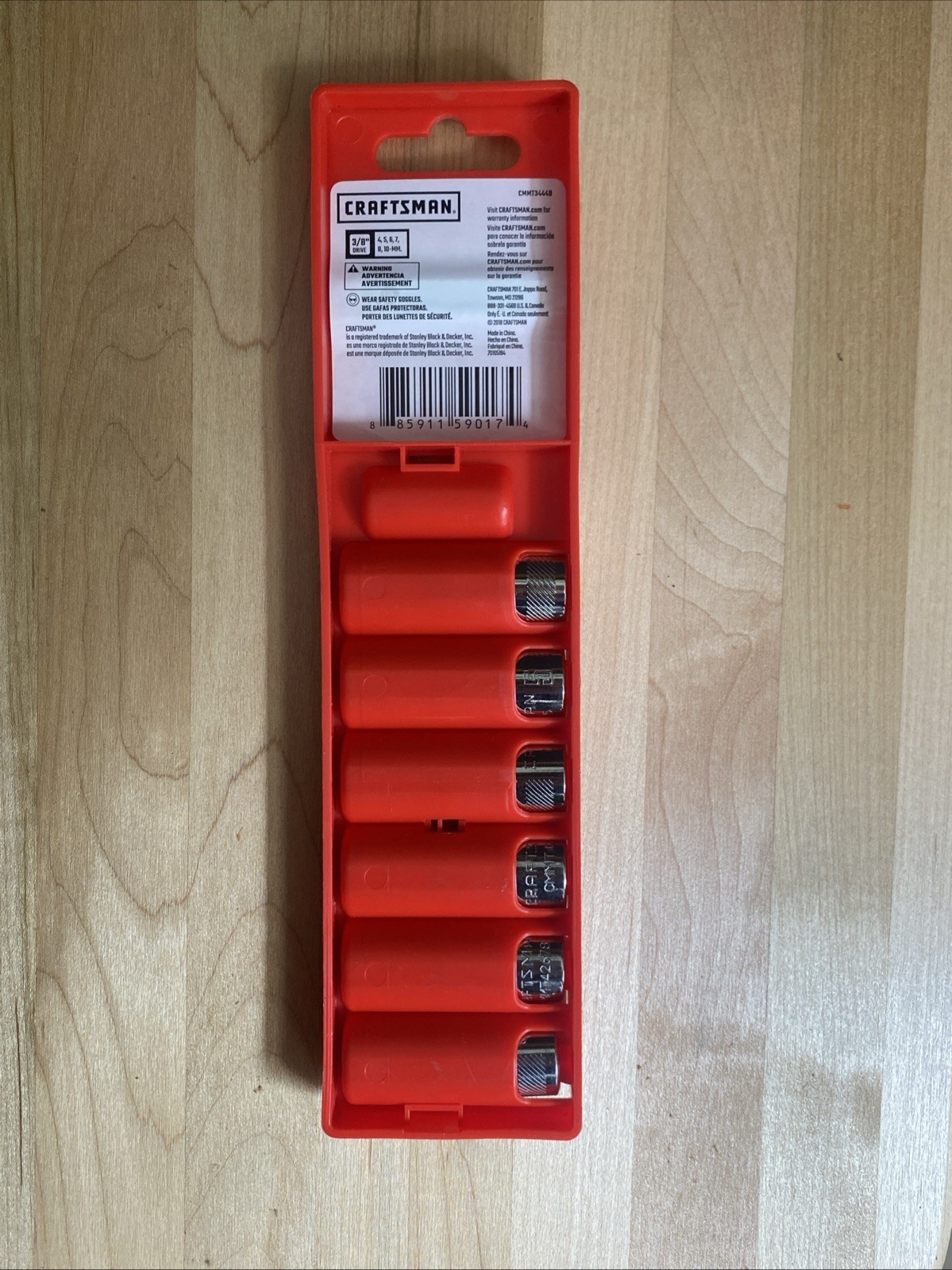 CRAFTSMAN Metric 6 Pc Hex Bit Socket Set 3/8″ Drive 34448 Allen Hex Set