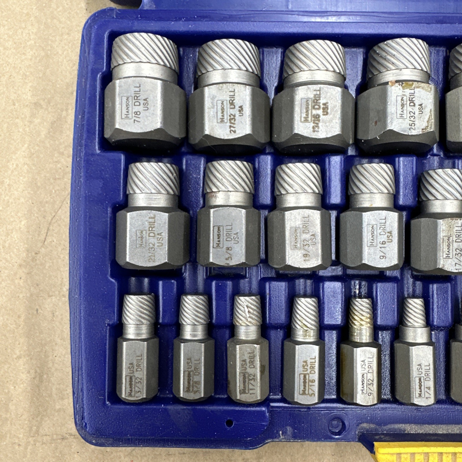 🇺🇸 Irwin Hanson USA 53227 25pc Multi-Spline Extractor Set Size Range 1/8′-7/8″