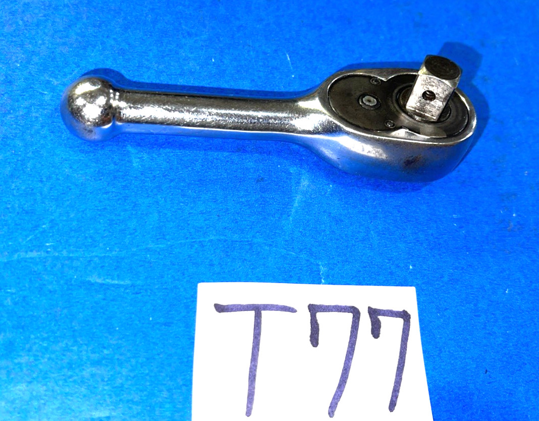 SNAP-ON TOOLS 3/8 DRIVE STUBBY HANDLE RATCHET F710BK INCLUDES SHIPPING IN THE US