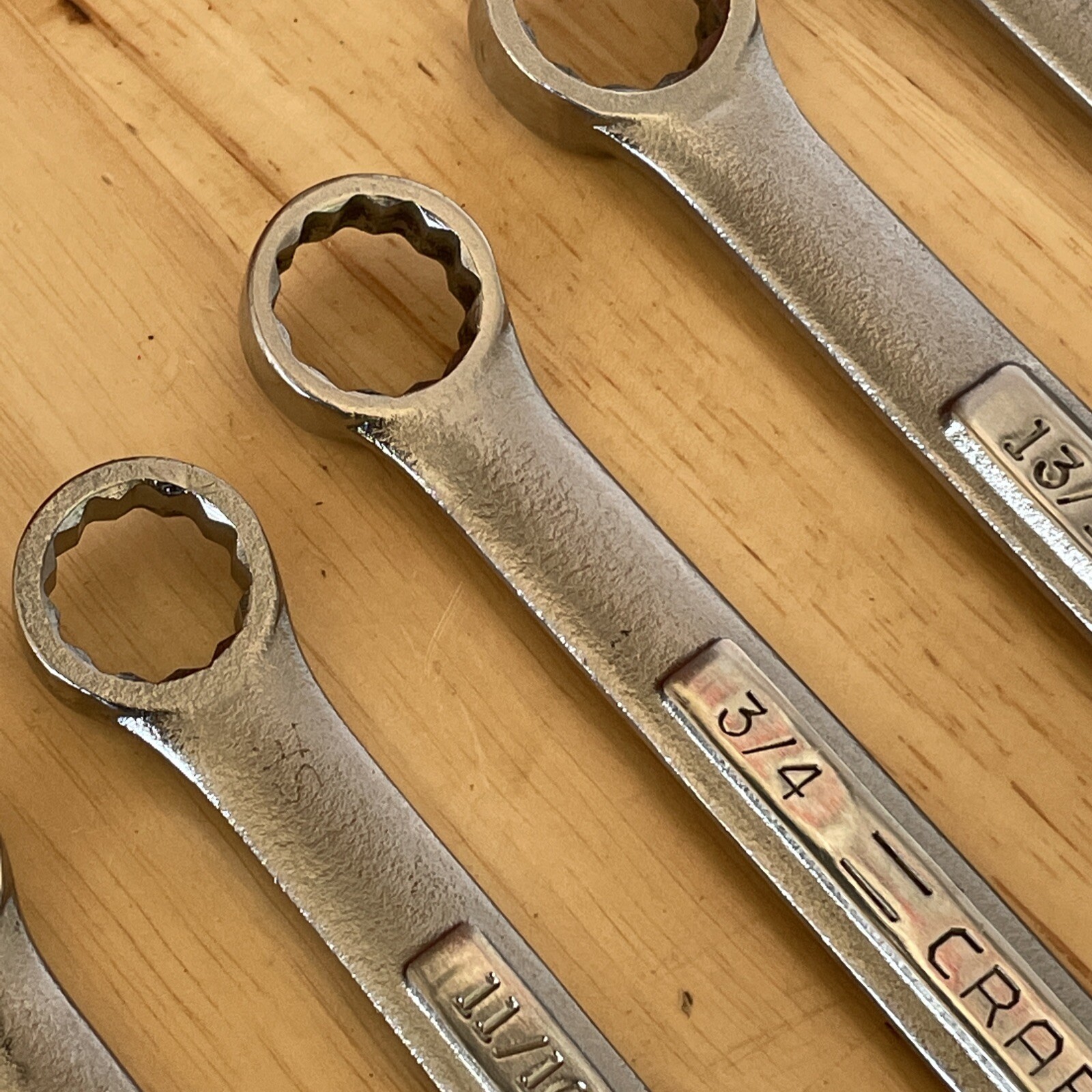 Craftsman SAE Combination Wrench Set 5/16- 3/4″ All VA Series Wrenches 10pc USA