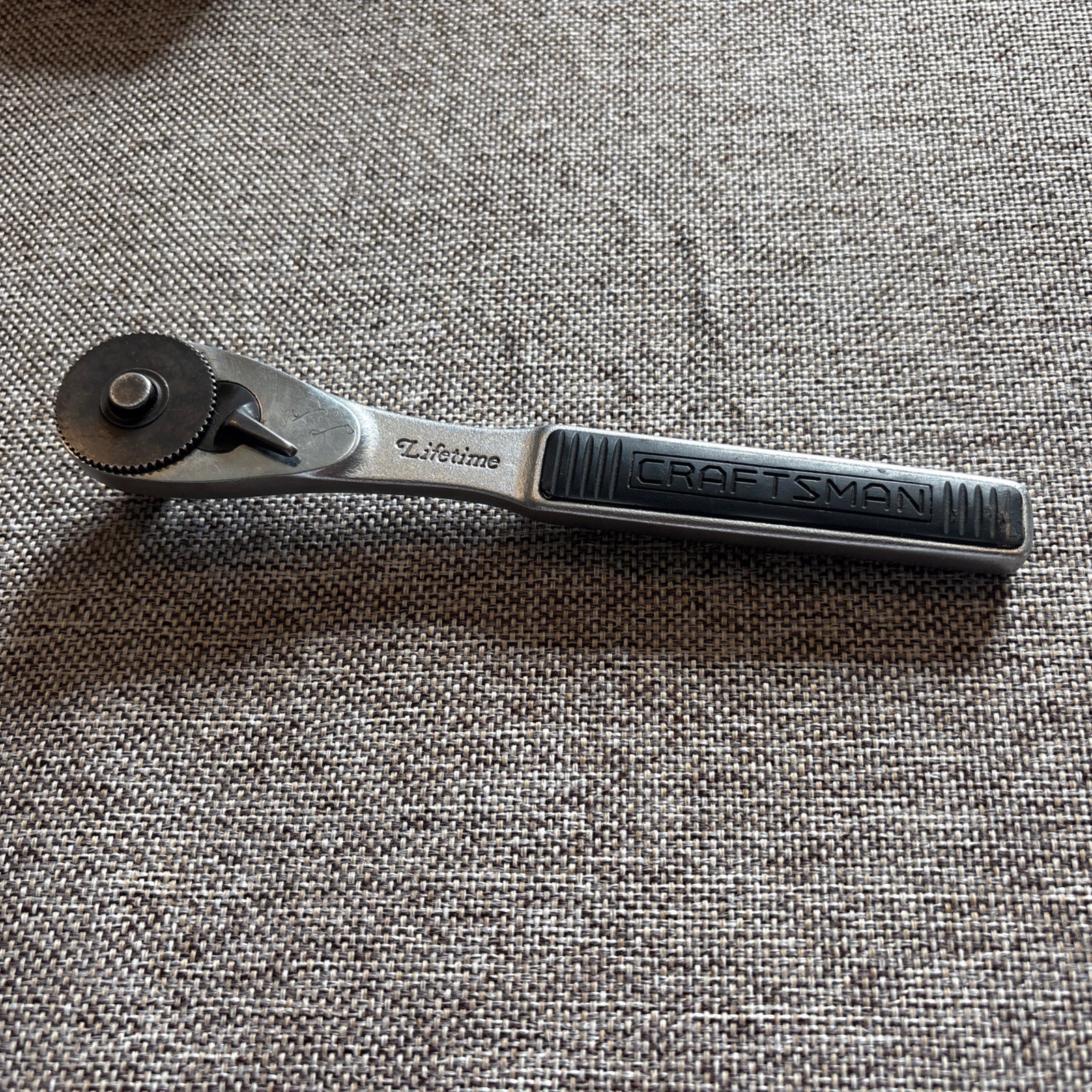 Vintage Craftsman 3/8″ Drive Lifetime Ratchet 43765 Stainless Steel MADE IN USA
