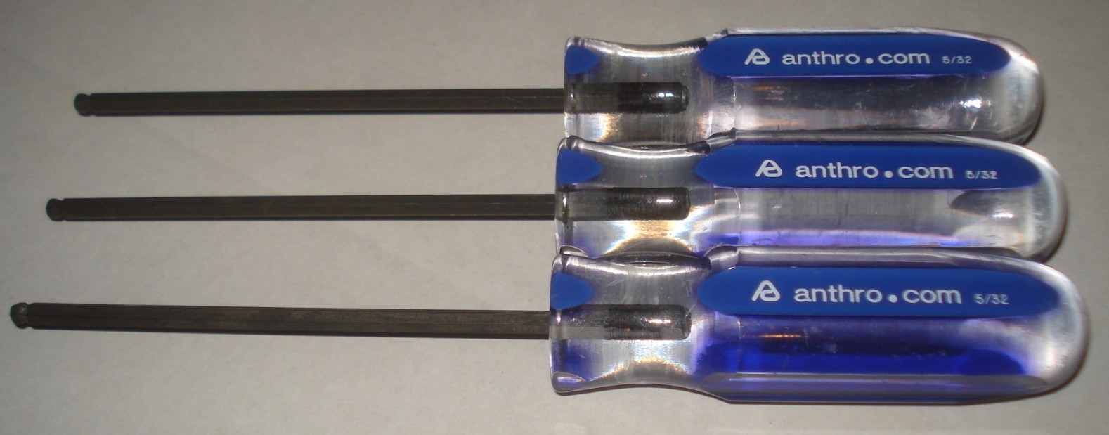 LOT OF 9 BALL END HEX SCREWDRIVERS 5/32 INCH 4 INCH SHAFT FREE SHIPPING