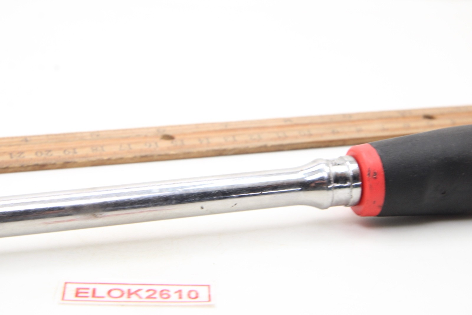 Snap-on FHLF936A 3/8″ 13-1/2″ Handle Flex Head Black/Red Soft Grip Ratchet USA
