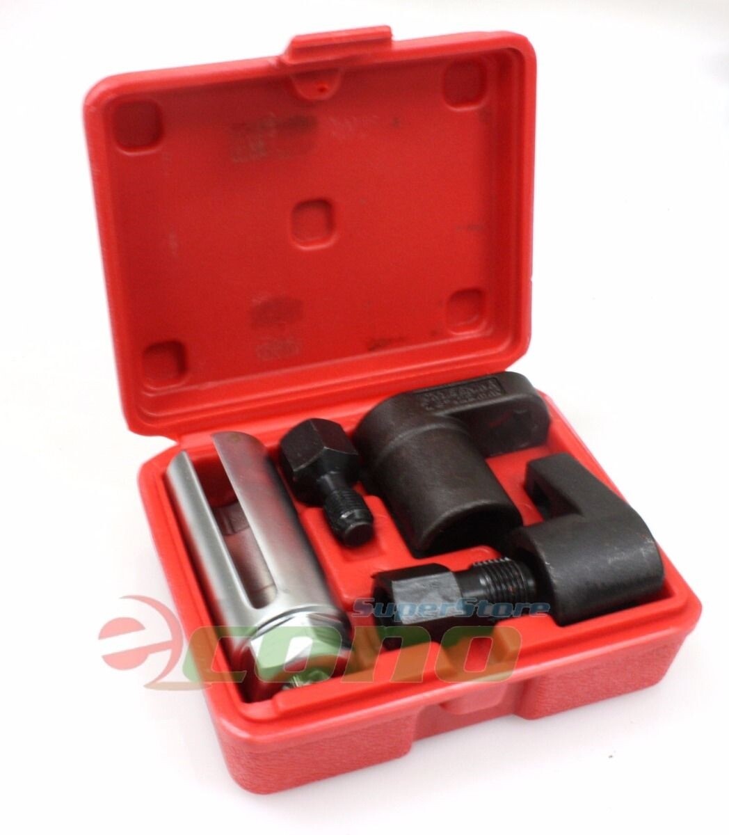 5pc Oxygen Sensor Socket O2 Thread Chaser Install Offset Wrench Vacuum M12 M18