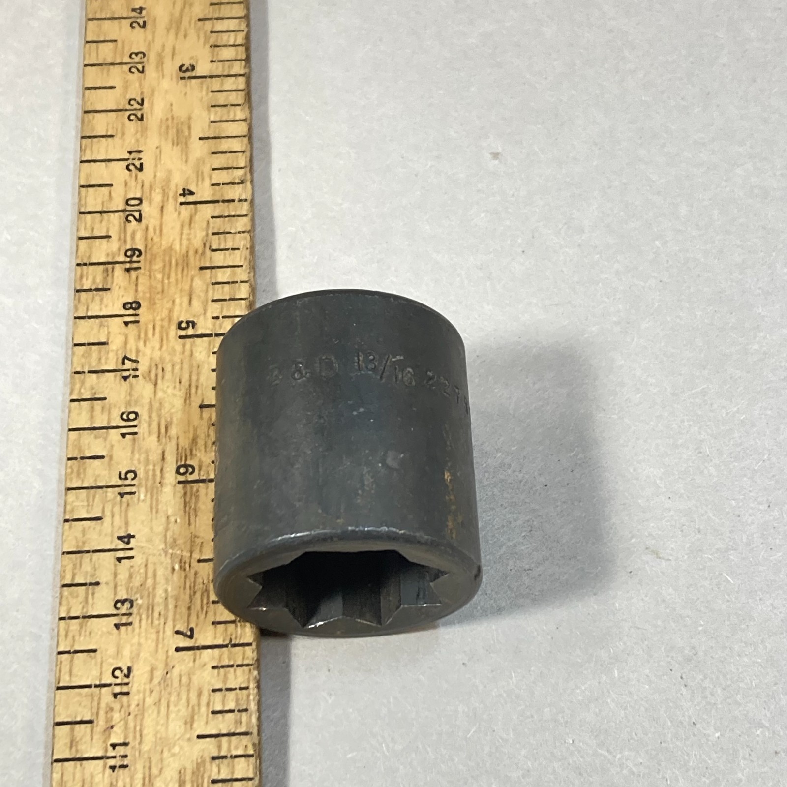 B & D Impact Socket 13/16″ Double Box 8 Point 1/2″ Drive #22781 USA