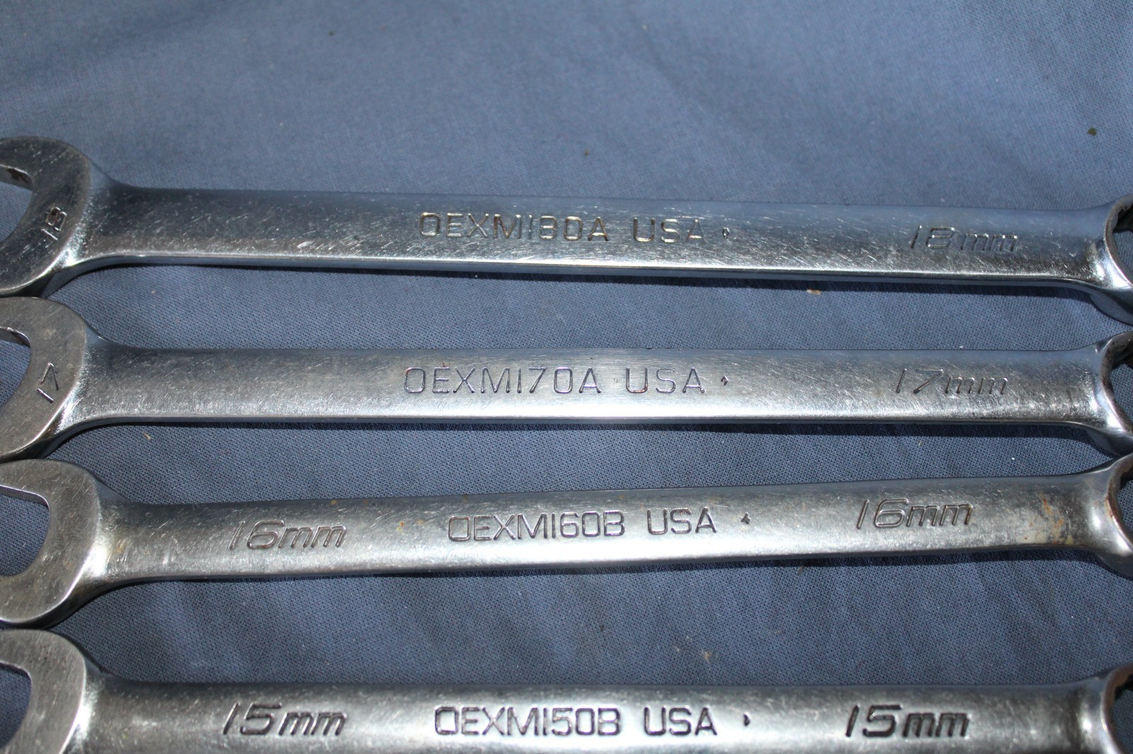 Snap-on 7 Pc Metric Combination Wrench Set 12mm – 18mm 12-Point Flank Drive