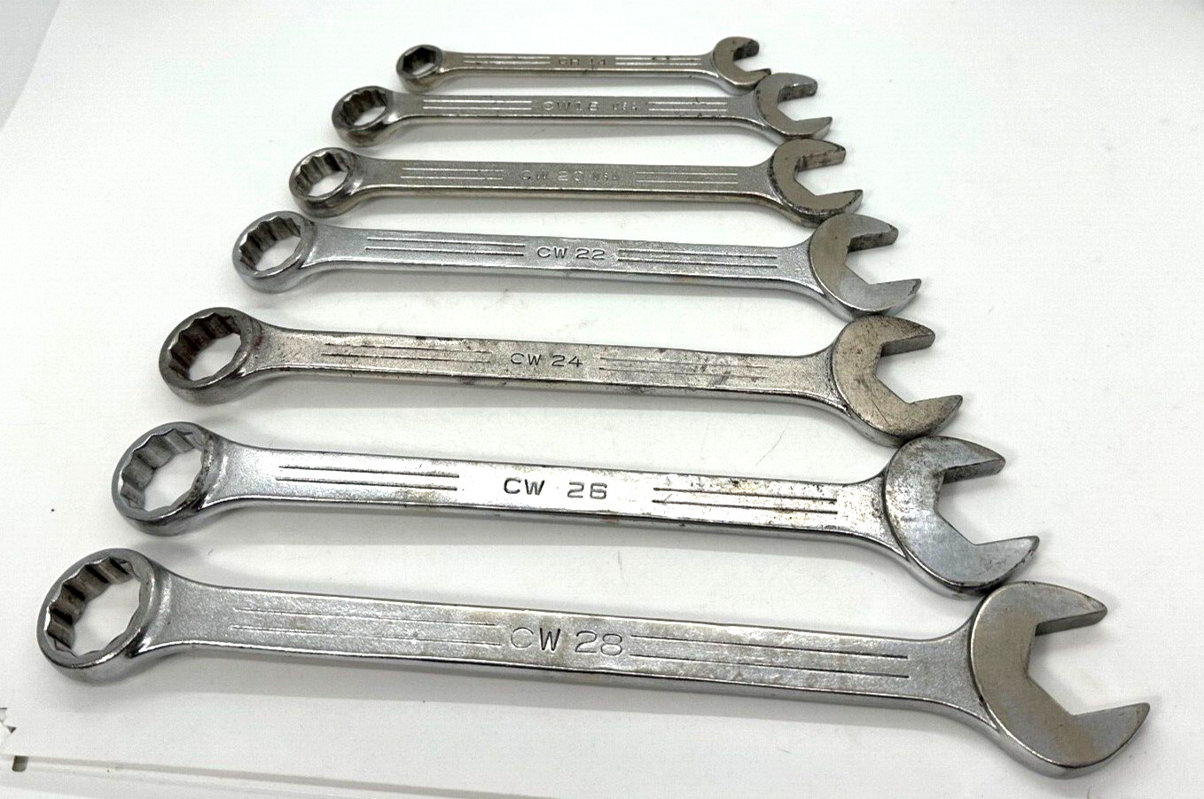 🇺🇸 MAC Tools USA 7/16″ – 7/8″ Wrench Set SAE Combo Box 12PT Open End DR Lot