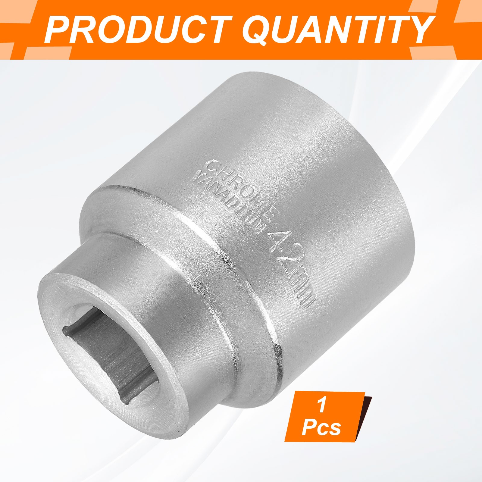 12 Points Socket 3/4″ Drive 42mm Metric Impact 2.6″ Long Zinc Plating