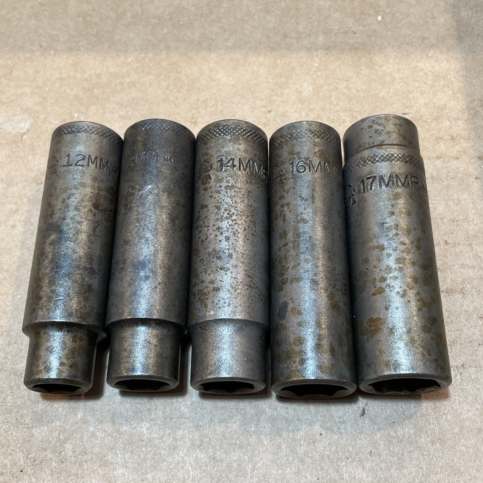Mac Tools VDP6 6 point Deep 5pc Socket Set 12mm, 13mm, 14mm, 16mm, and 17mm