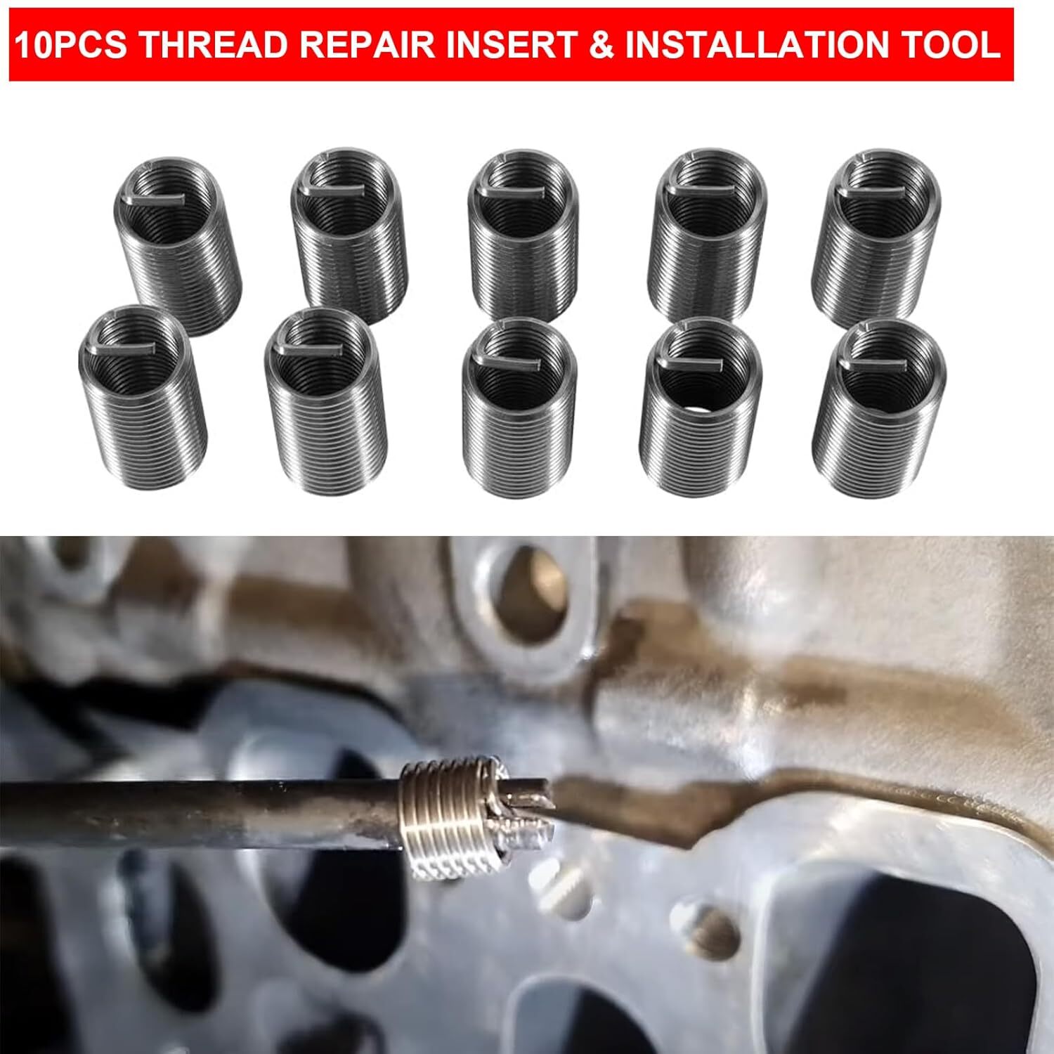 Head Thread Bolt Repair Tool Kit M11.5mm x 1.5 for Honda B16 Engine, Toyota 1420