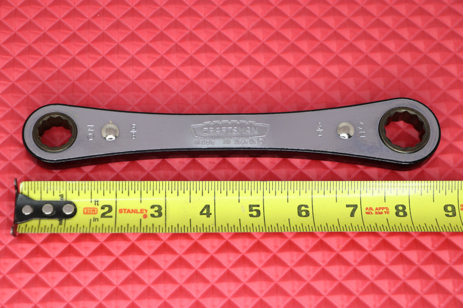Craftsman 5/8» x 3/4» Ratchet Double Box End Wrench USA