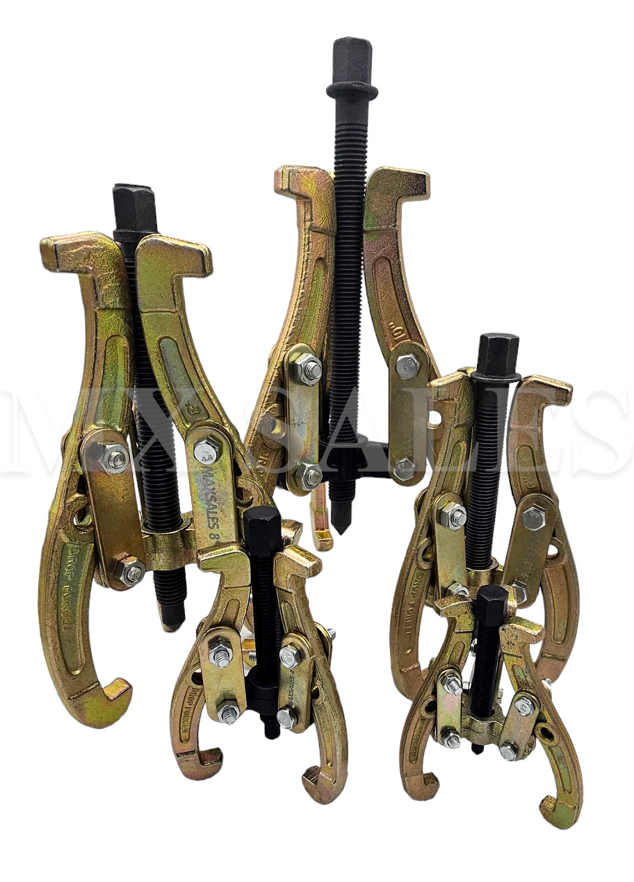 5Pc Mechanic Gear Puller 3 Jaw Set 3″ 4″ 6″ 8″ 10″ Gear Pulley Bearing Puller