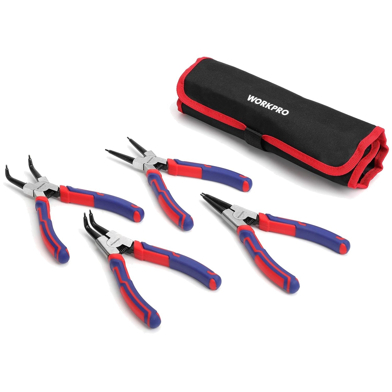 Snap Ring Pliers – 4-Pc Straight/Bent Jaw