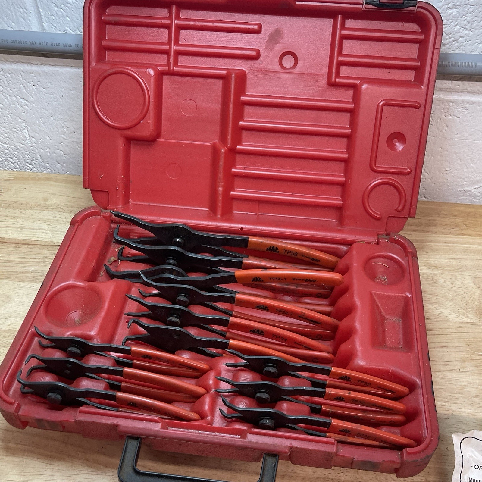 MAC Tools PK250 Retaining Ring Plier Set Convertibles, Retaining Clip plier set