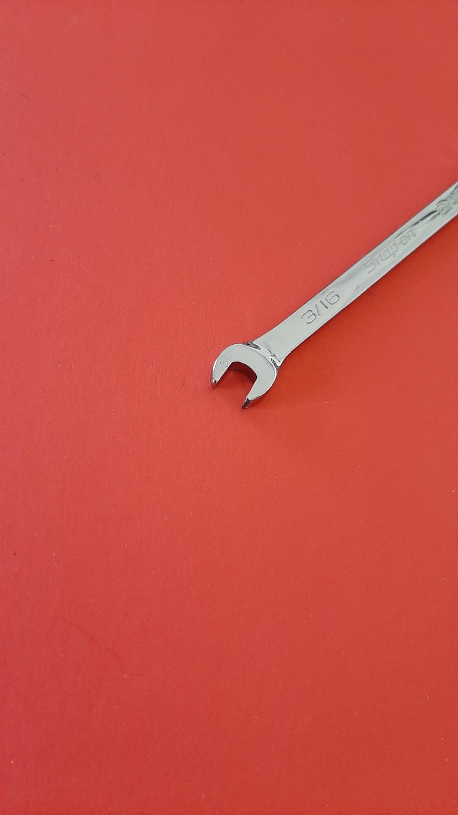 Snap-on Tools 3/16″ 15°/60° Offset Open-End Ignition Wrench DS1212A ENGRAVED