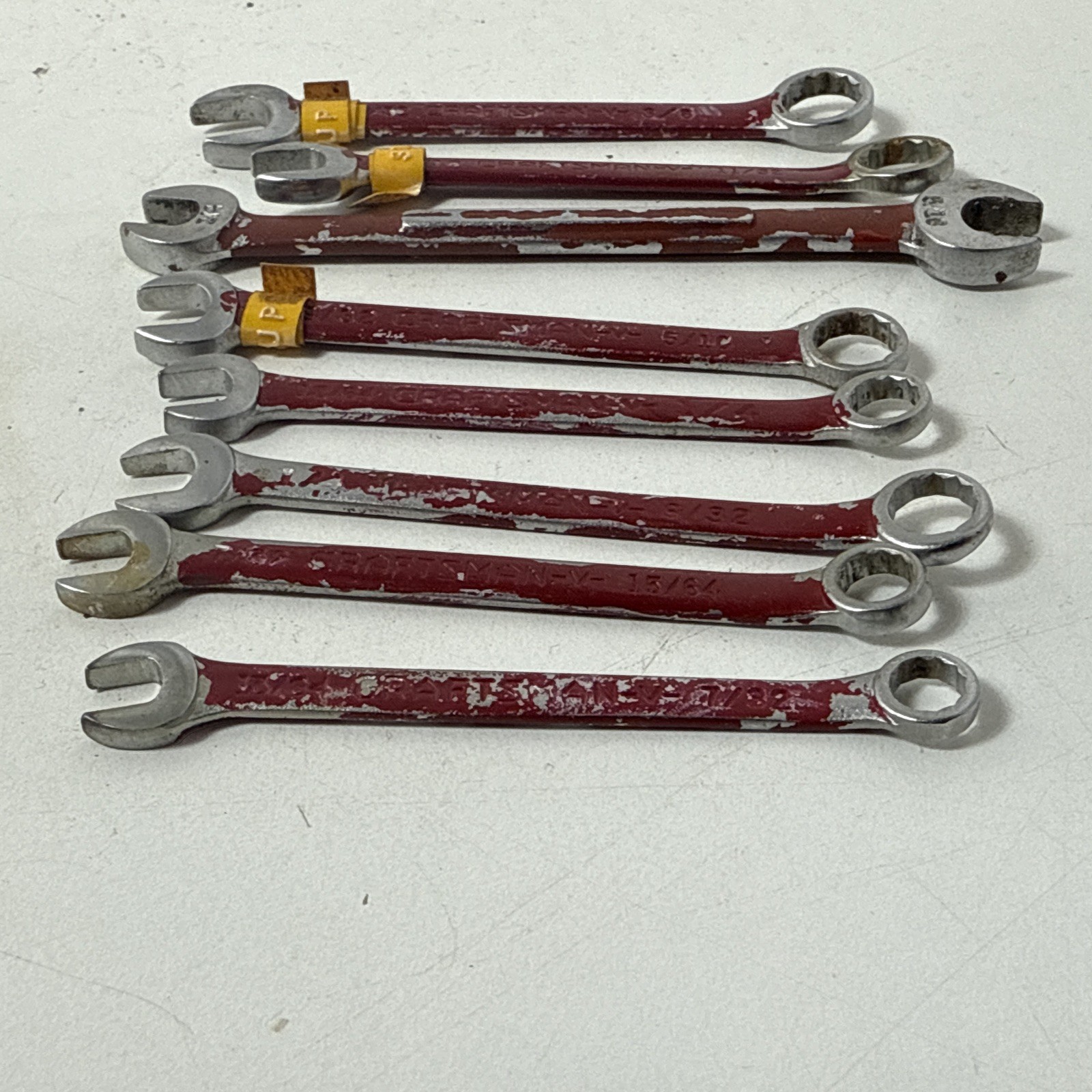 craftsman 13/64 -3/8 wrench lot small lot of 8 total. painted