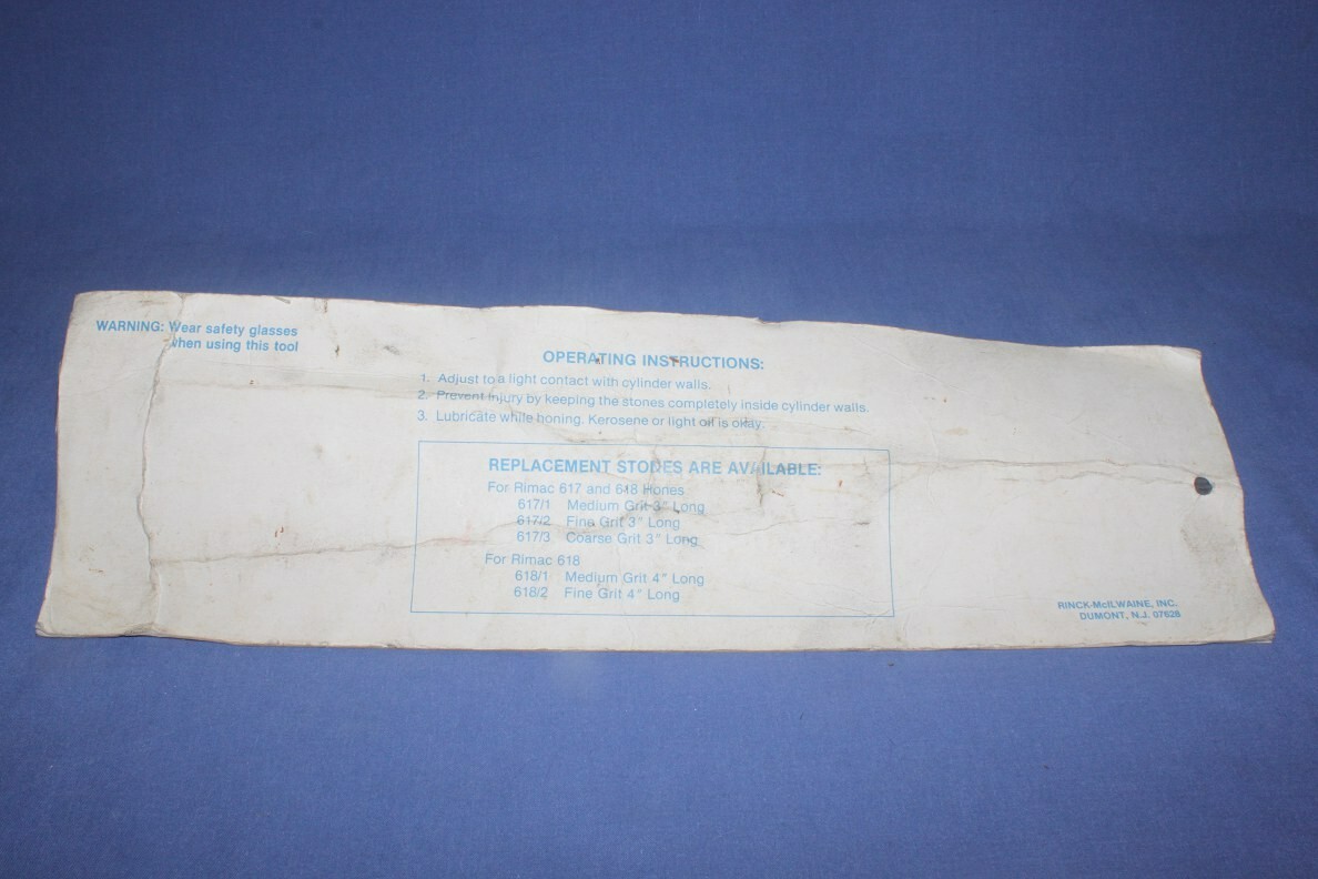 Rimac Stone-Type Glaze Breaker, 2” – 7” Range; Model 15-3745