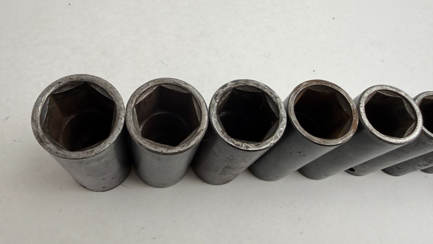 MAC Tools 10pc SAE 1/2” Deep Impact Socket Set 6 Point 1/2″ – 11/4″