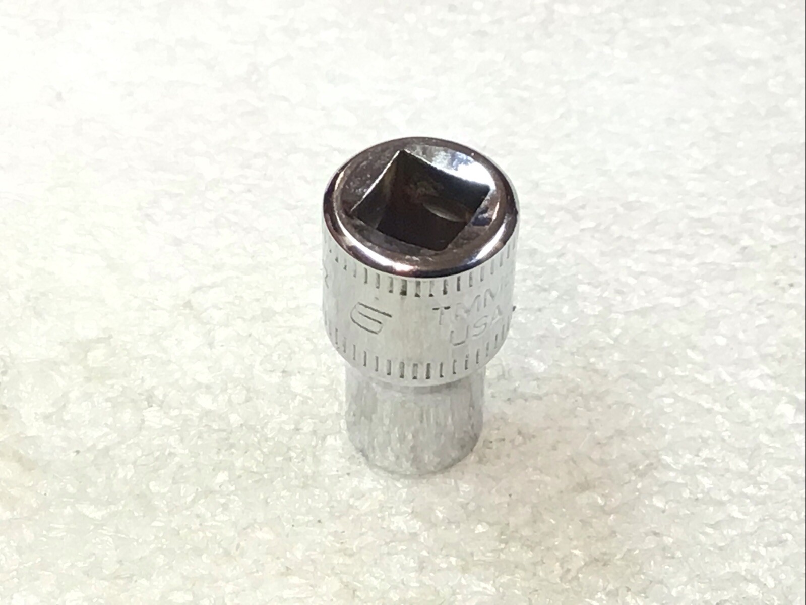 Snap-On#TMM6 – 6mm, Metric, 1/4″ Dr., 6Pt., Shallow, Chrome, Socket-USA-NEW