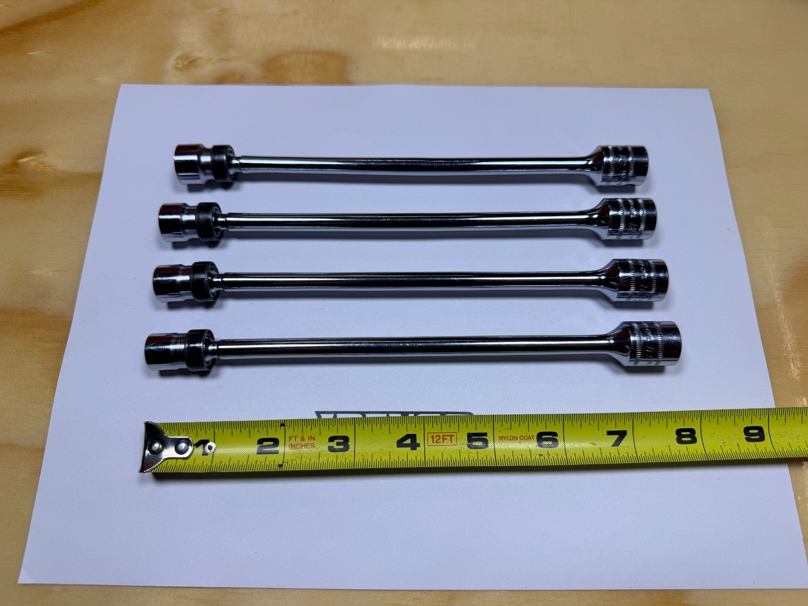 Snap-On Tools USA RARE 4pc 3/8″ Drive Metric Swivel Extension Socket Set FLXM804
