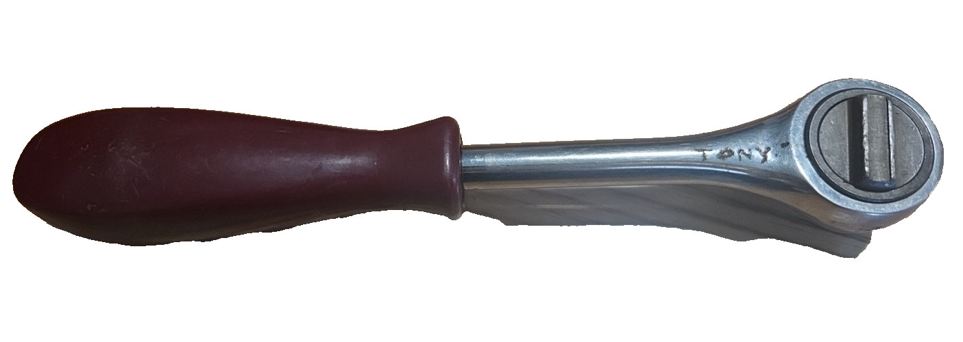 RARE Matco Vintage 3/8″ Drive Maroon Burgandy Hard Handle Ratchet Sockets