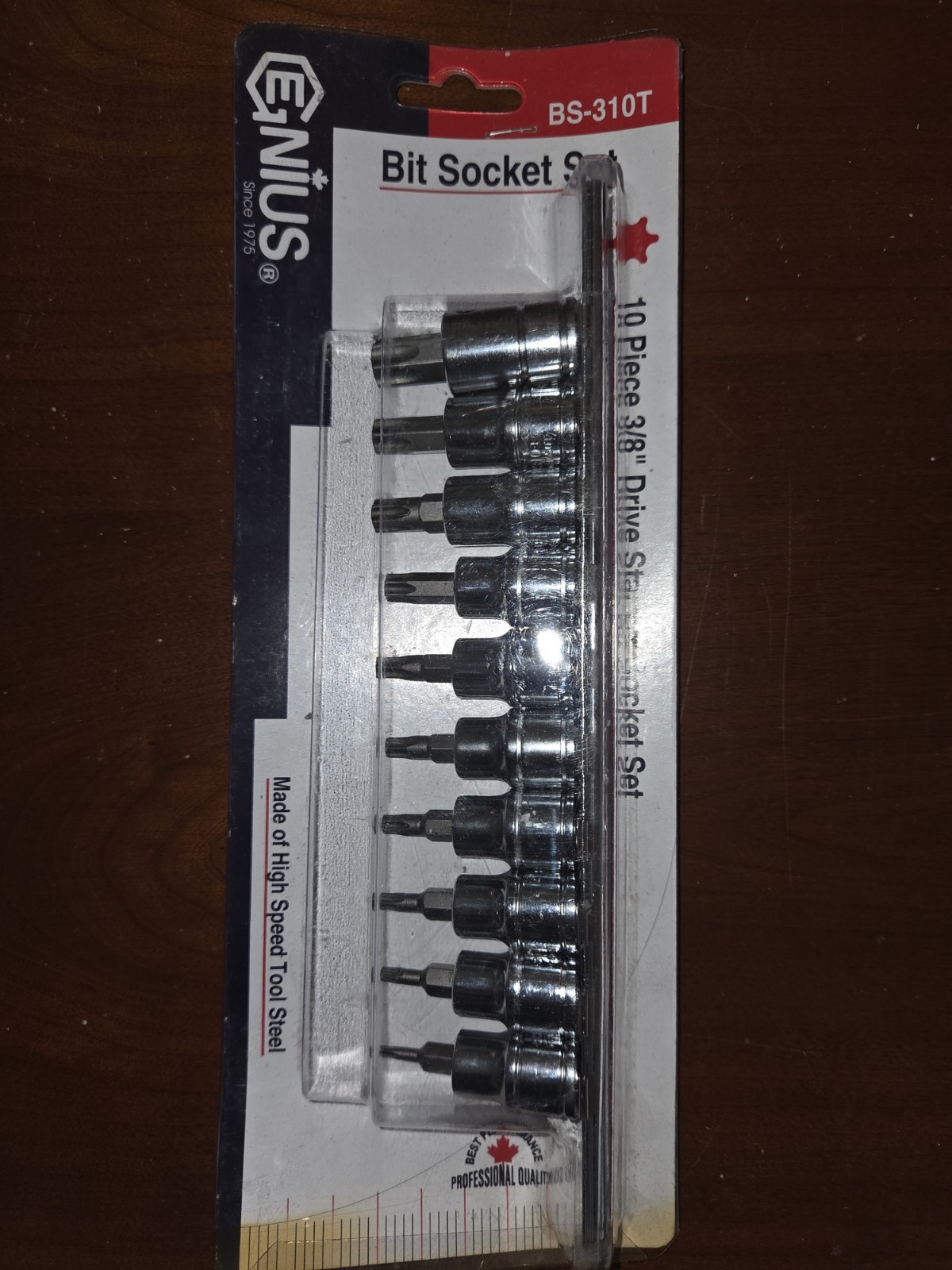 Genius Tools 10 Piece 3/8” Dr. Star Bit Socket Set BS-310T