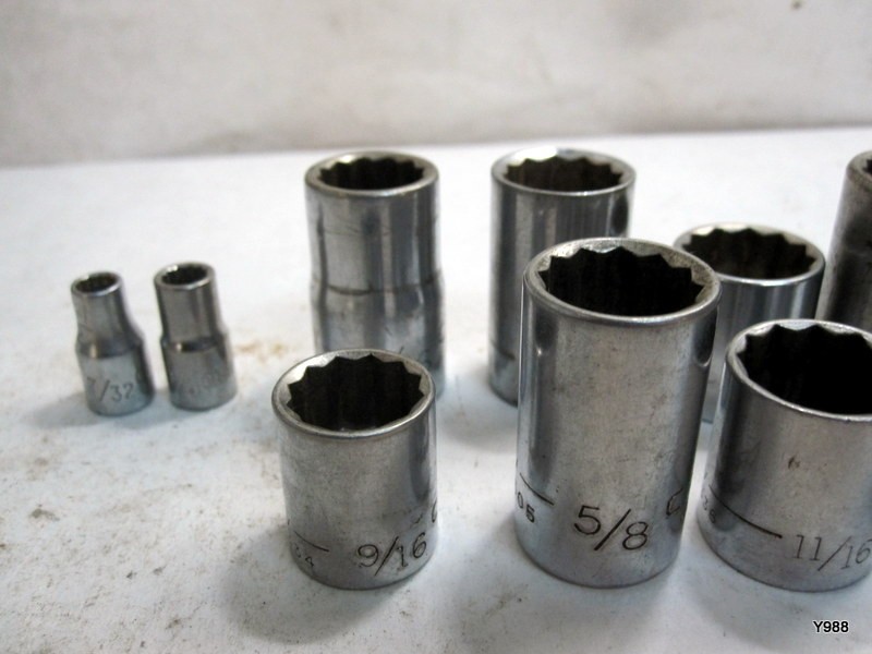 CRAFTSMAN set of 11 sockets mix lot see description