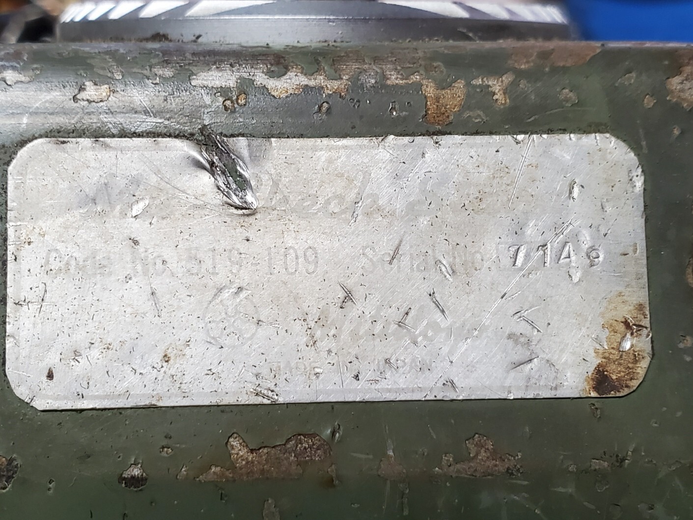 Mitutoyo Check Stand 519-109 Serrated Anvil, old style, works well ugly paint