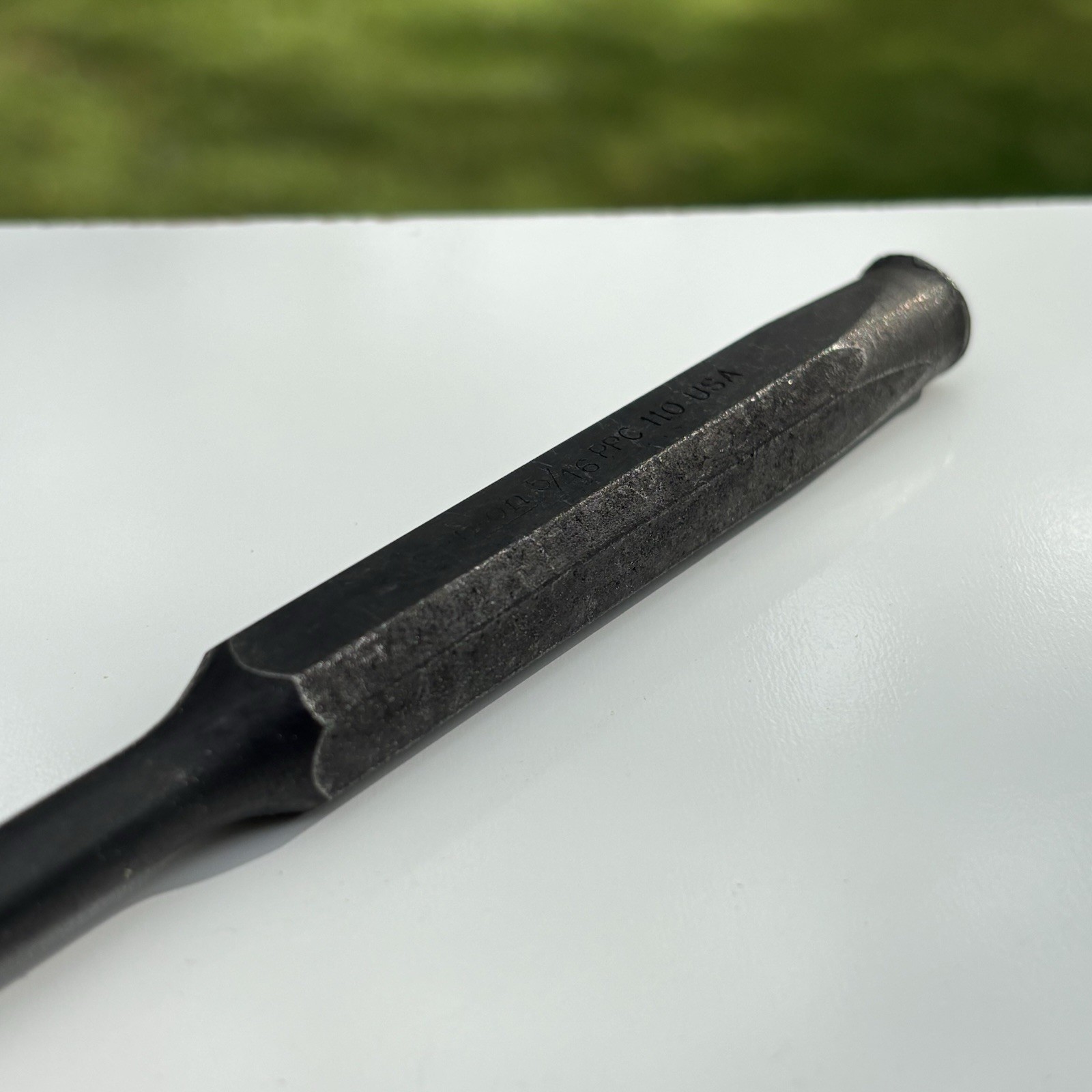 Snap On Tools PPC110 6-1/4 Long Black Oxide Pin Punch 5/16” Round Point USA VTG