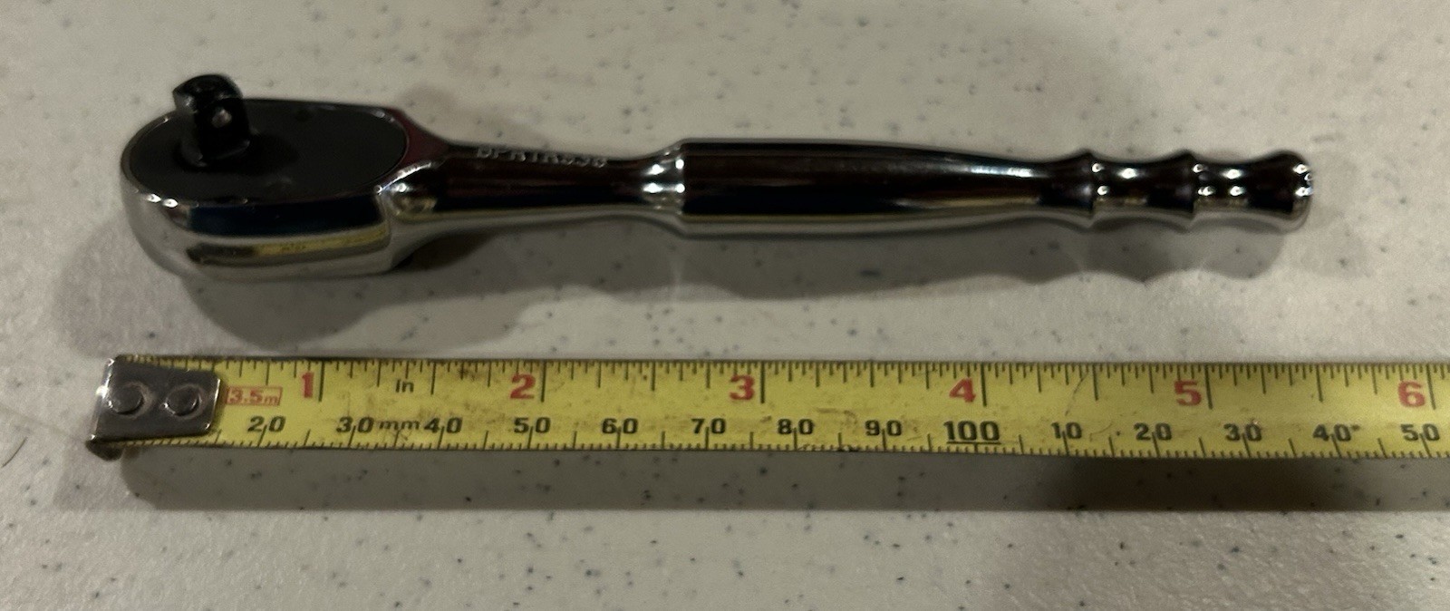 NOS. BLUE POINT BPRTR936 1/4” DRIVE QUICK RELEASE CHROME RATCHET