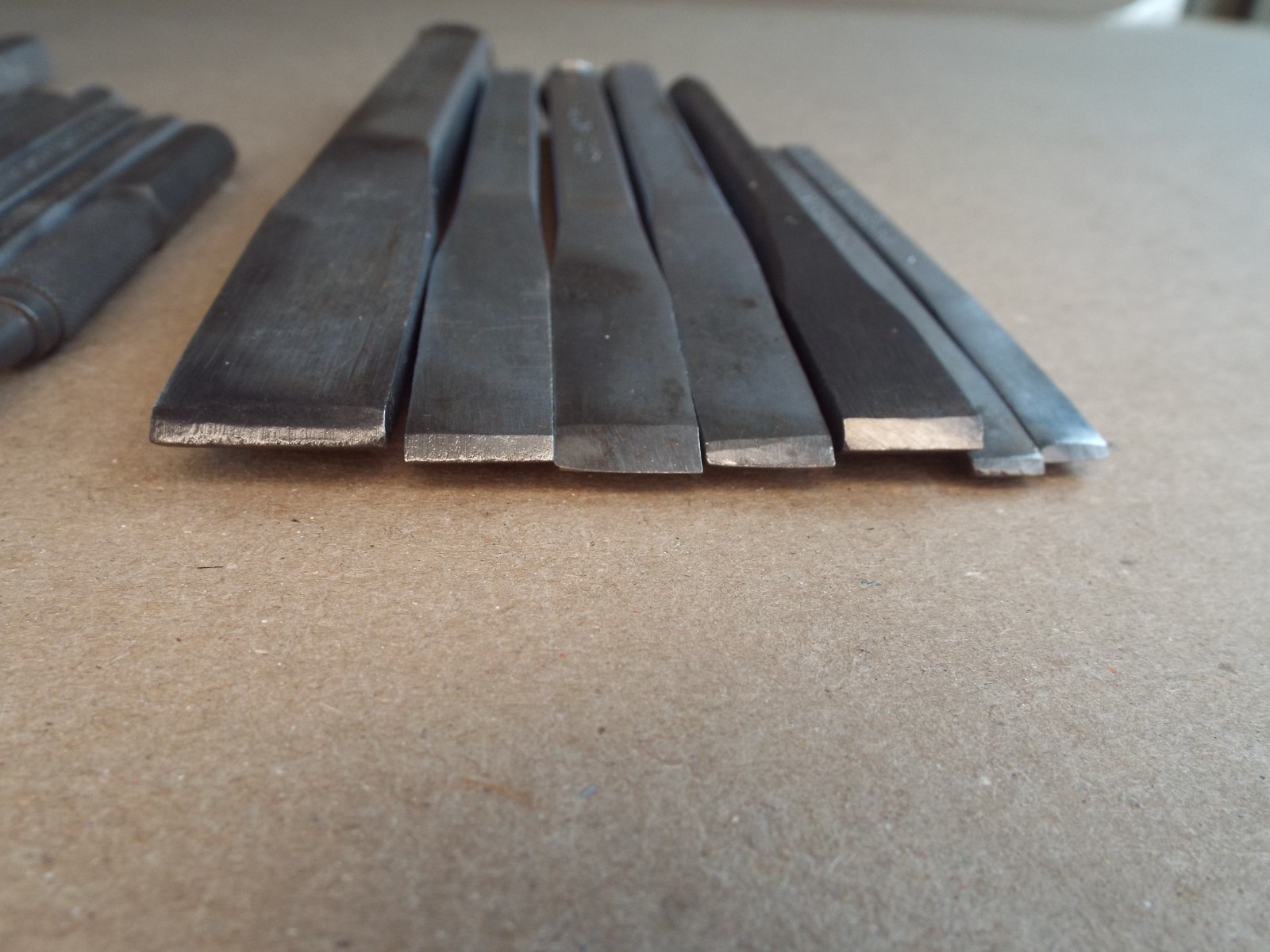 VTG 22 Pc Craftsman Chisel, Punch, Pin Punch Lot USA for Parts / Repair – (Read)